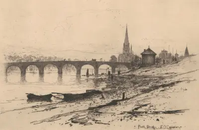 Perth Bridge av David Young Cameron