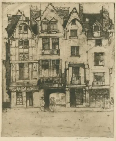Place Plumereau, Tours av David Young Cameron