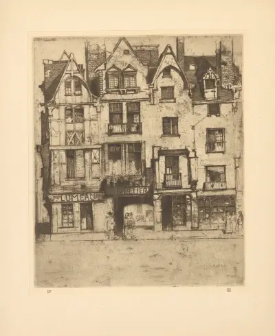 Place Plumereau, Tours av David Young Cameron