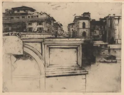 Ponte della Trinita av David Young Cameron