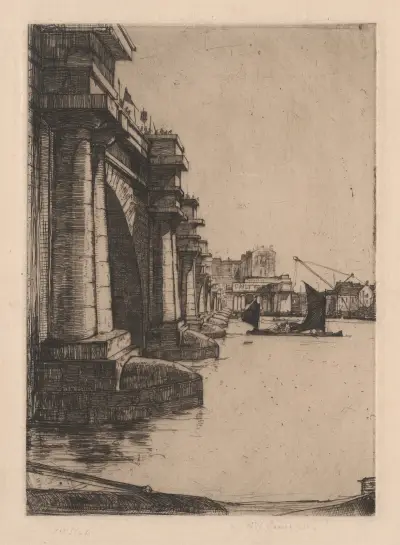 Waterloo Bridge, nr 2 av David Young Cameron