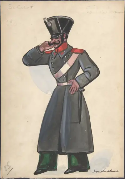 Soldat av Sergey Yurievich Sudeikin