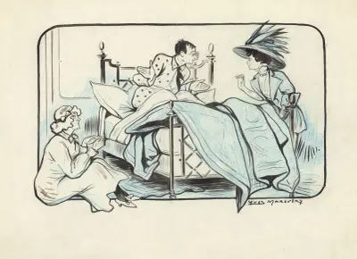 Armande Cassive, Marcel Simon et Suzanne Carlix dans ‘Occupe-toi d’Amélie’ de Georges Feydeau av Yves Marevéry