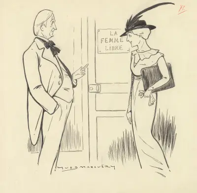 Gabriel Signoret et Jeanne Provost dans ‘La femme seule’ d’Eugène Brieux av Yves Marevéry