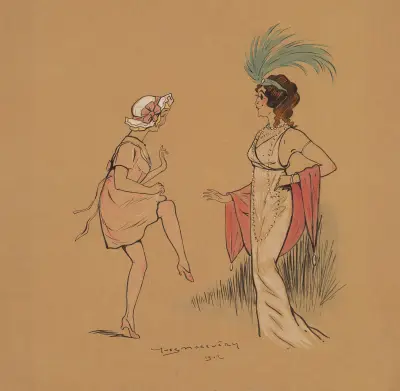 Gaby Boissy et Lucy Jousset dans ‘Le voile d’amour’ de Fernand Nozière et Guérin von Yves Marevéry