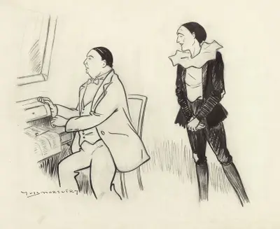 Jacquinet et Sahary-Djeli dans ‘L’enfant prodigue’ de Michel Carré av Yves Marevéry