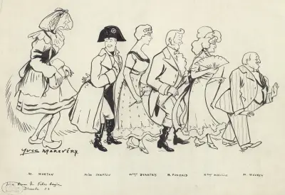 Die Revue der Folies-Bergère von Pierre-Louis Flers von Yves Marevéry