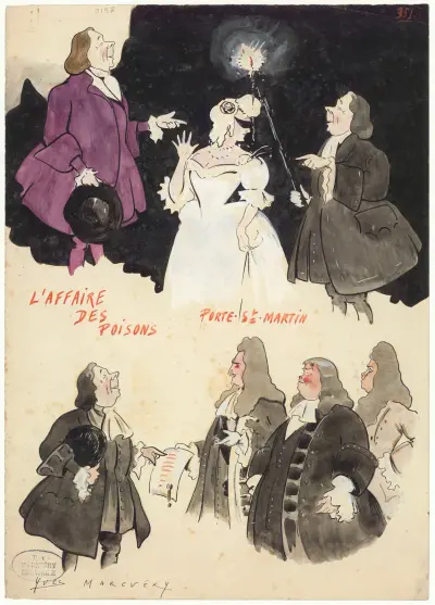 Giftmordsskandalen, historiskt drama av Victorien Sardou av Yves Marevéry