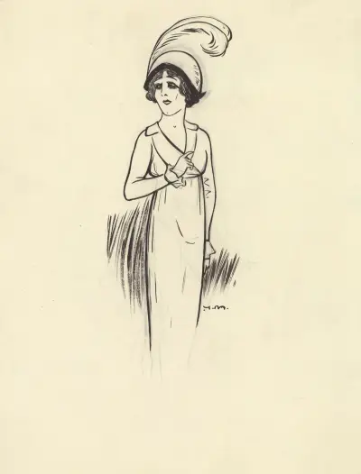 Monna Delza i 'La cage ouverte' av Edouard Bourdet av Yves Marevéry