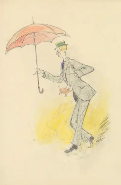 Paul Ardot in ‚La divorcée' von Victor Léon, 1911 – Nr. 1 von Yves Marevéry