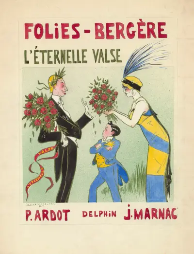 Paul Ardot, Delphin et Jane Marnac dans ‘L’éternelle valse’ de Austen Hurgon av Yves Marevéry
