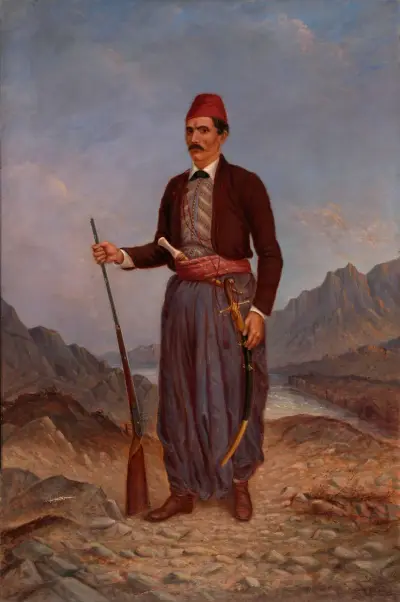 Albanian Man av Antonio Zeno Shindler