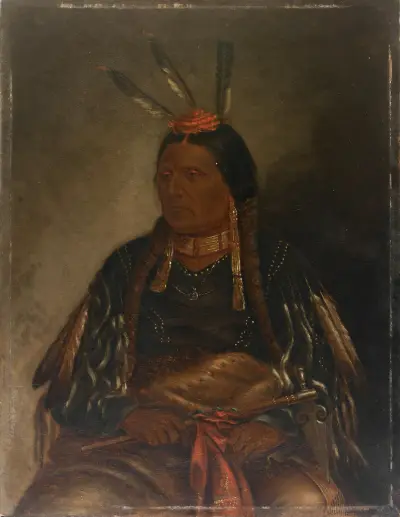 Che-tan-ce-ta (Yellow Hawk) av Antonio Zeno Shindler