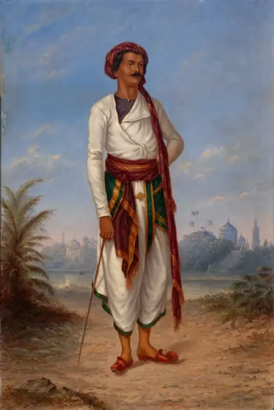 Hindu Man av Antonio Zeno Shindler