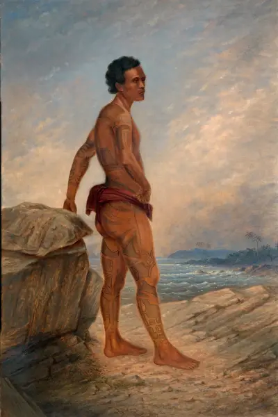 Melanesian Man av Antonio Zeno Shindler