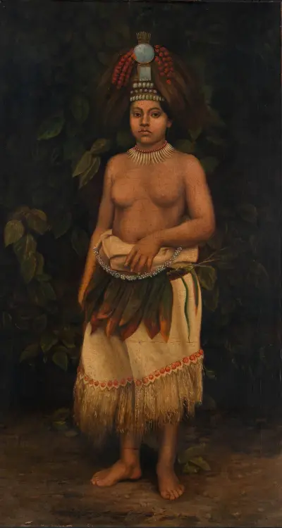 Samoan Woman, 1885 av Antonio Zeno Shindler