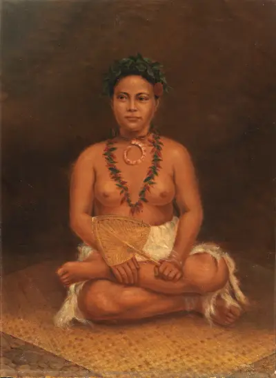 Samoan Woman, 1890 av Antonio Zeno Shindler