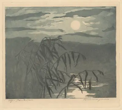 Mysterious lake av Zofia Stankiewicz