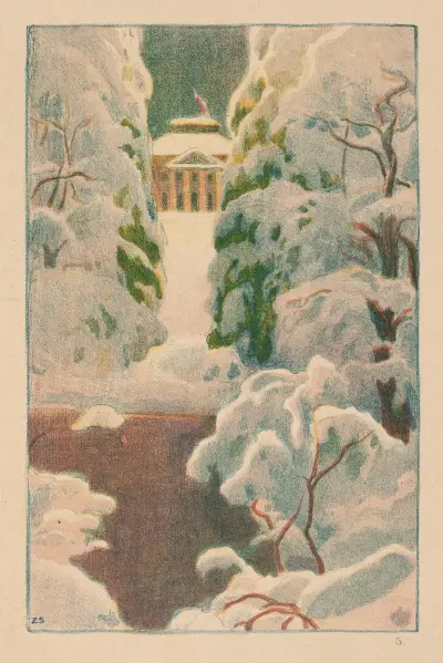 The Belvedere in winter av Zofia Stankiewicz