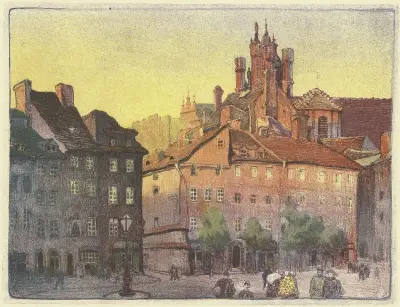 The Castle Square with a view of Piwna Street av Zofia Stankiewicz