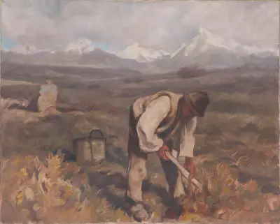 Autumn Work (Potato Digging) av Zolo Palugyay