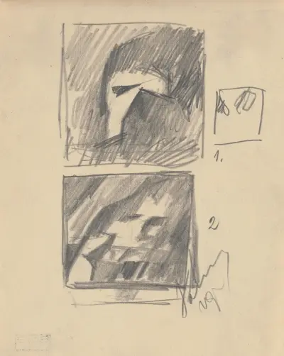Composition study I. II. on One Page av Zolo Palugyay
