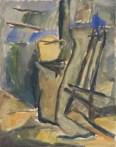 Still Life with Yellow Vessel av Zolo Palugyay
