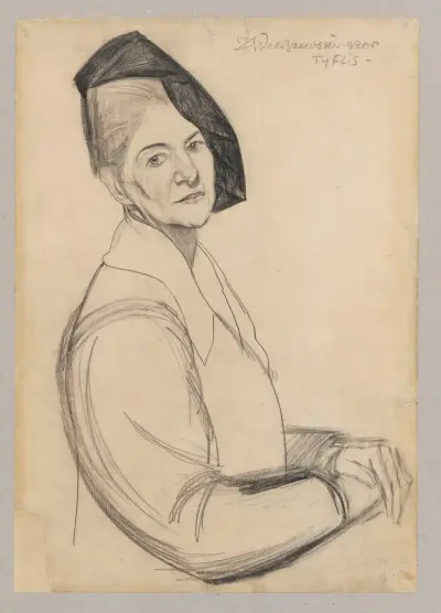 Portrait of a mother von Zygmunt Waliszewski
