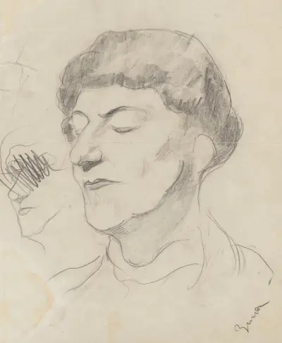 Porträtt av konstnärens mor, Michalina Waliszewska av Zygmunt Waliszewski