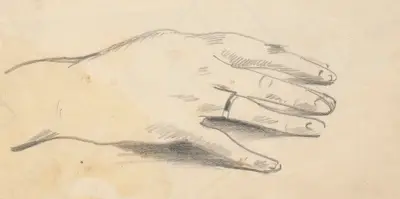 Studie av en hand av Zygmunt Waliszewski