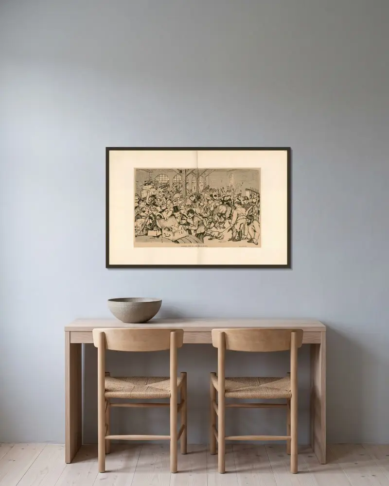 Zdecydowanie, tym razem to naprawdę powrót do szkoły, Abel Faivre w ramie na ścianie