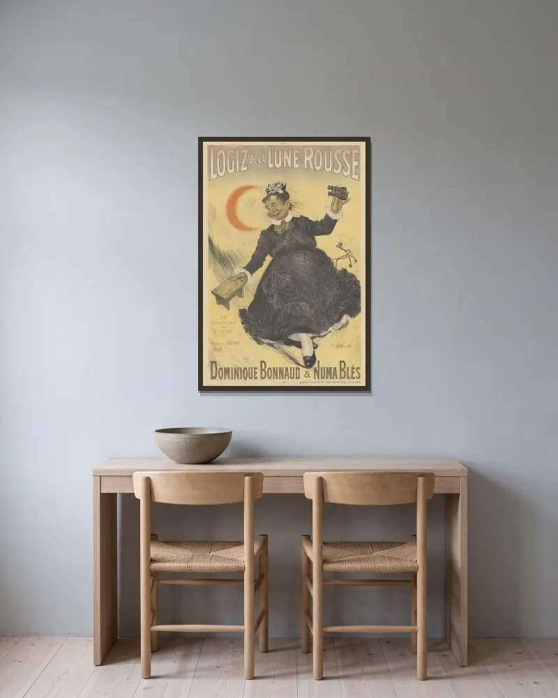 Logiz de la Lune Rousse, Abel Faivre w ramie na ścianie