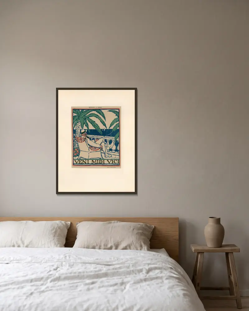 Rendons à César von Abel Faivre gerahmt an einer Wand