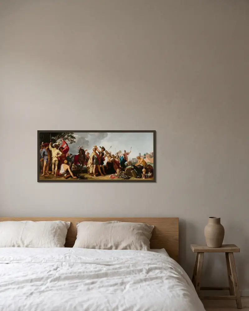 Scena koronacji, Abraham Bloemaert w ramie na ścianie