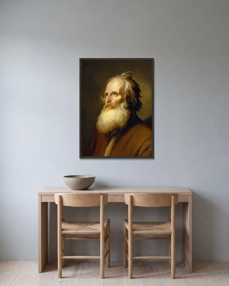 Starzec, Abraham Bloemaert w ramie na ścianie