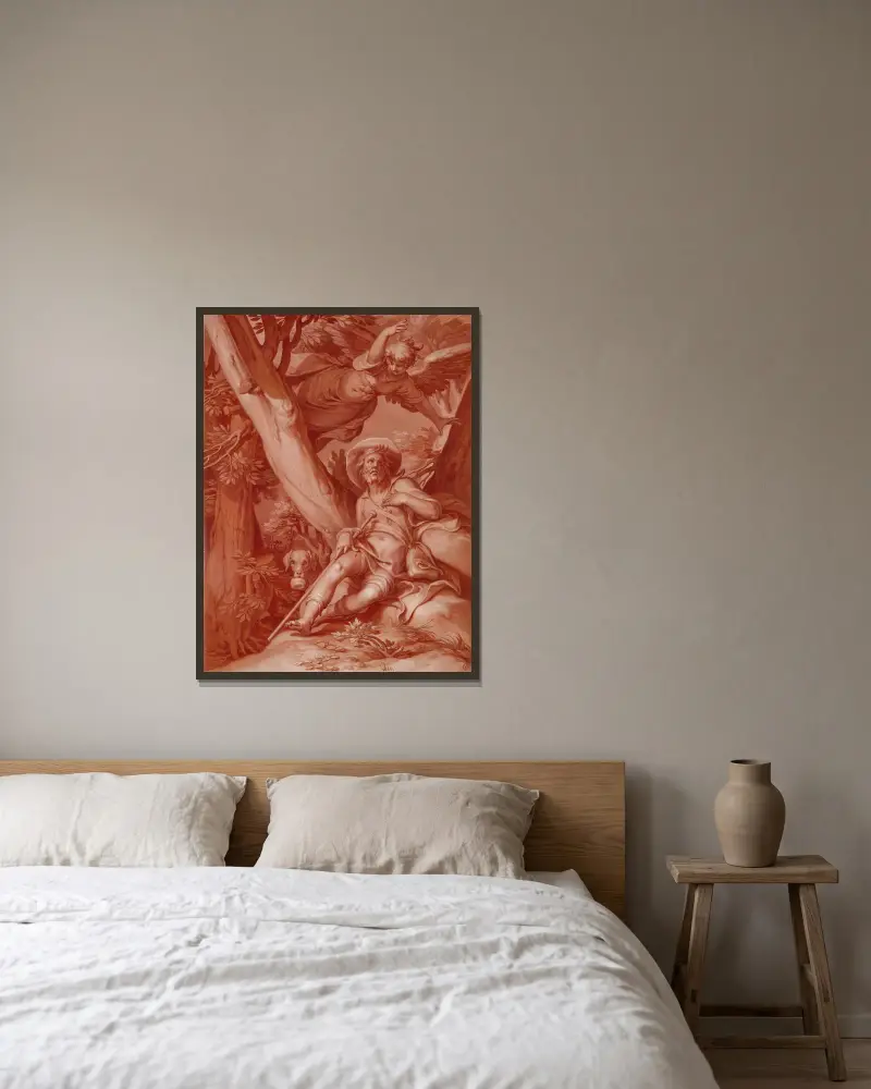 Święty Roch, Abraham Bloemaert w ramie na ścianie