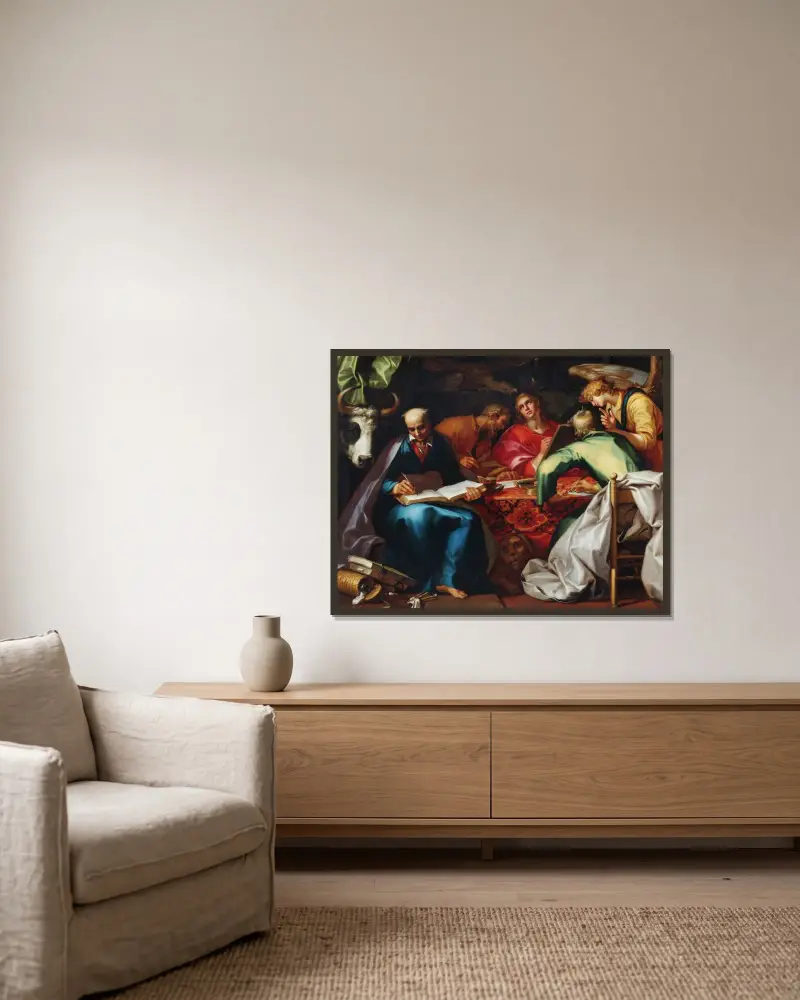 Czterej Ewangeliści, Abraham Bloemaert w ramie na ścianie