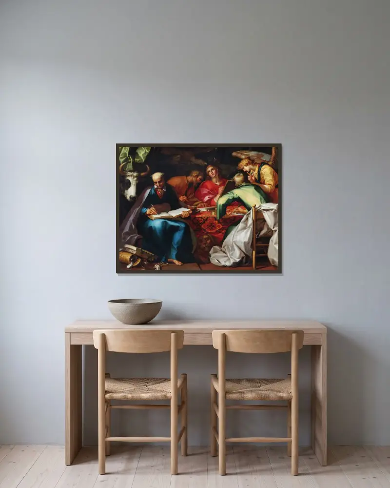 Czterej Ewangeliści, Abraham Bloemaert w ramie na ścianie