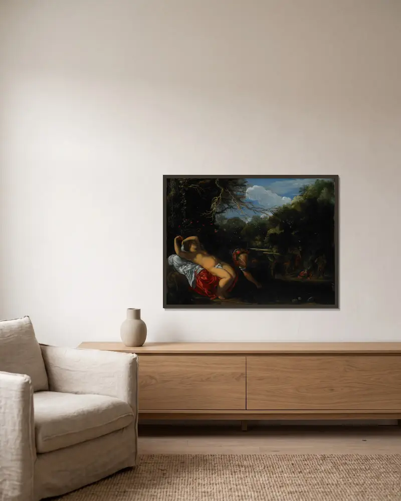 Apollón a Korónis, Adam Elsheimer v rámu na stěně