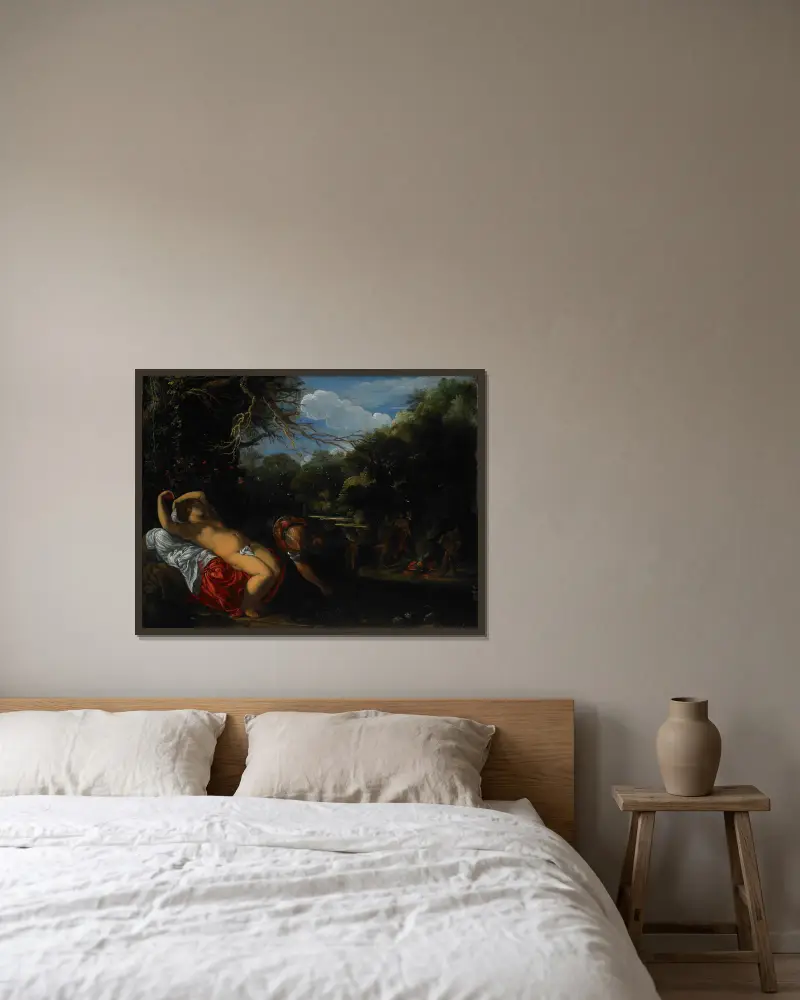 Apollón a Korónis, Adam Elsheimer v rámu na stěně
