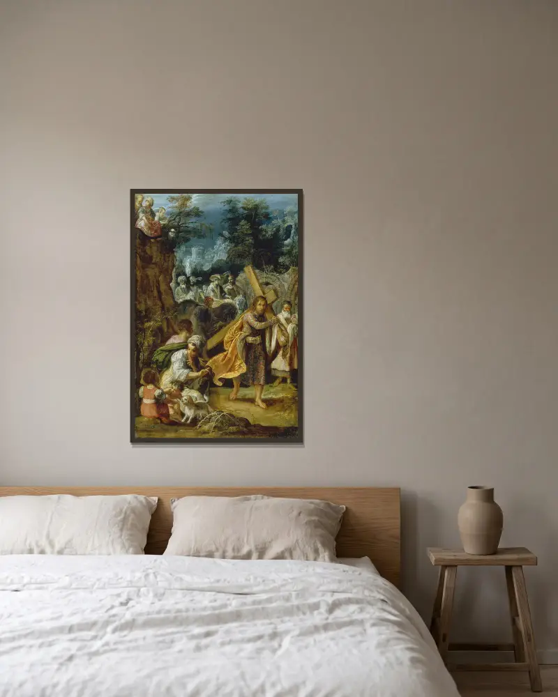 Wjazd cesarza Herakliusza do Jerozolimy, Adam Elsheimer w ramie na ścianie