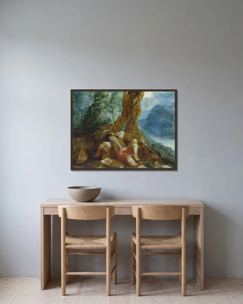 Jakobův sen, Adam Elsheimer v rámu na stěně