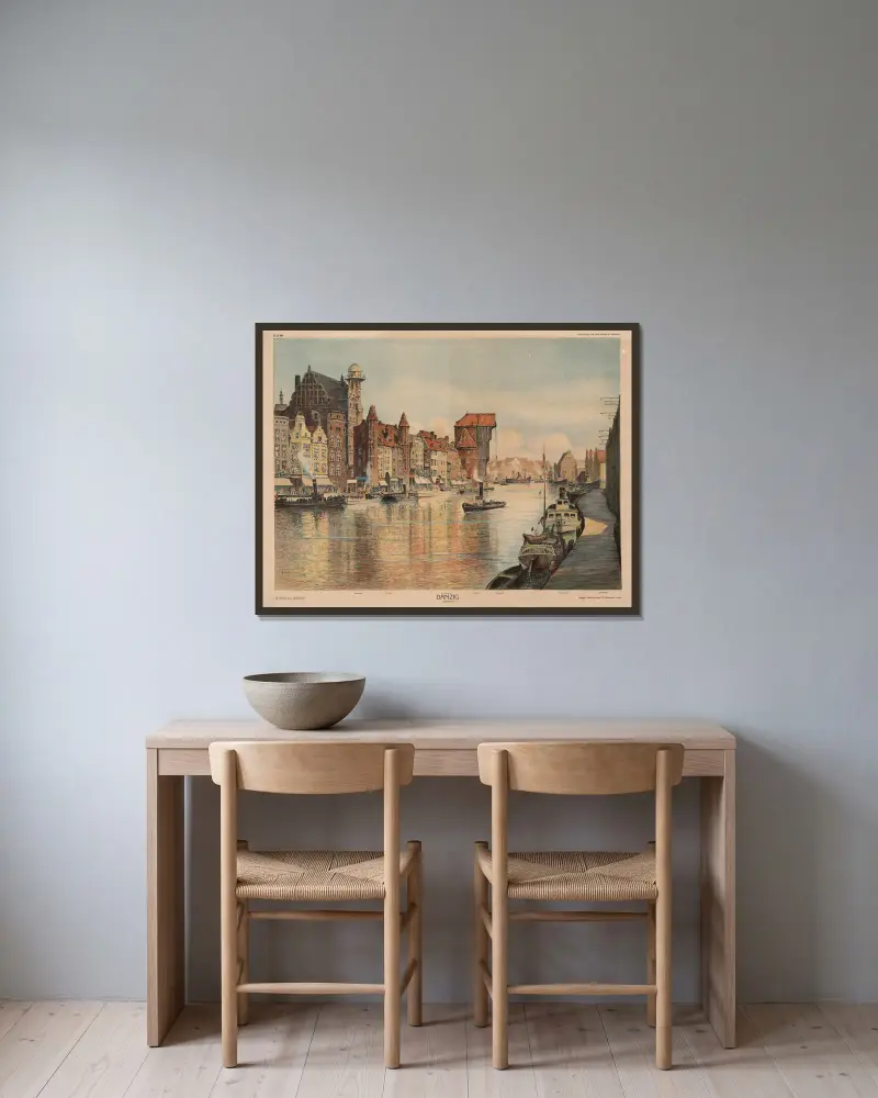 Gdaňsk (Dlouhý most), Adolf Lehmann v rámu na stěně