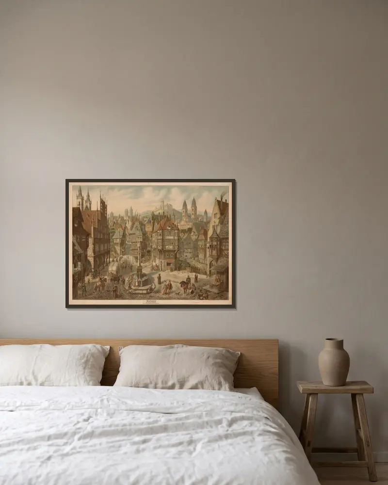 Městečko (15. století), Adolf Lehmann v rámu na stěně