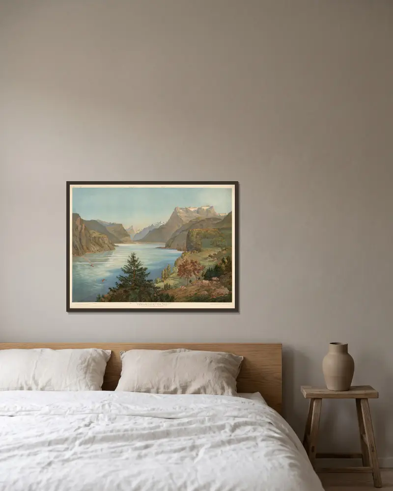 Vierwaldstätter See, Adolf Lehmann v rámu na stěně