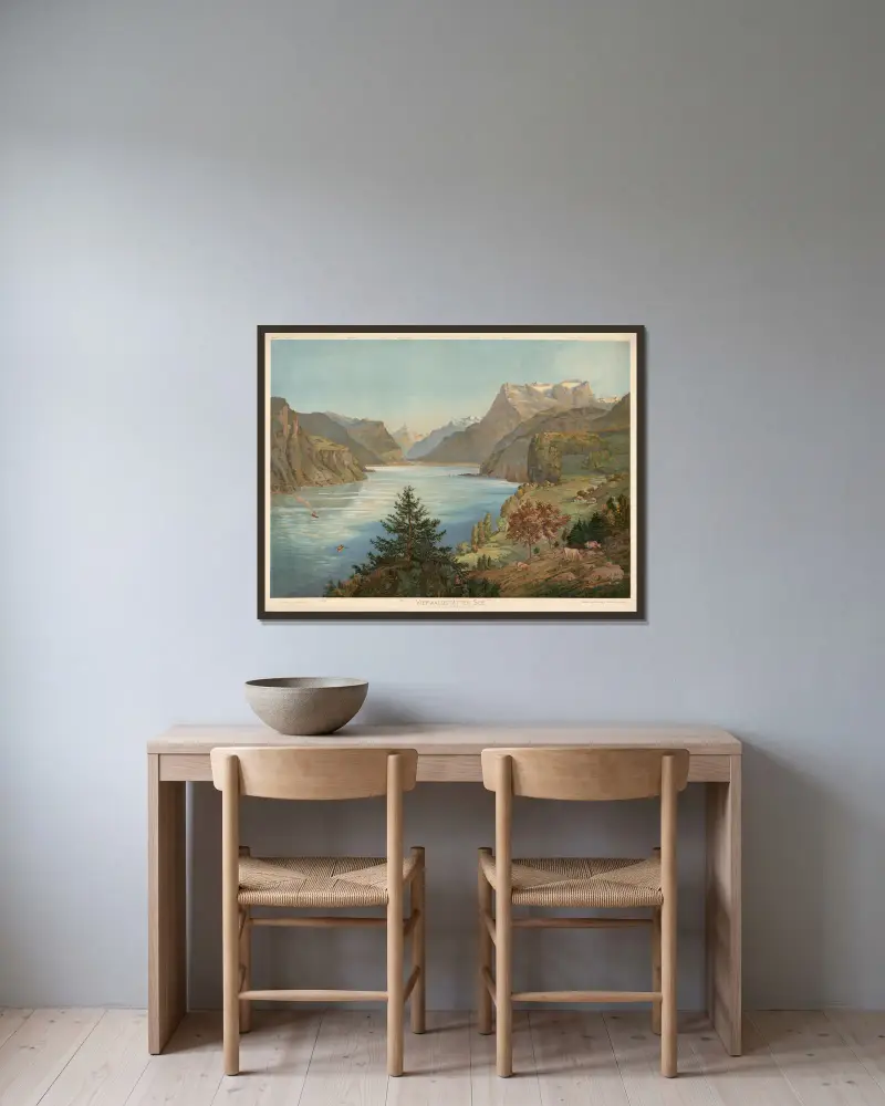 Vierwaldstätter See, Adolf Lehmann v rámu na stěně