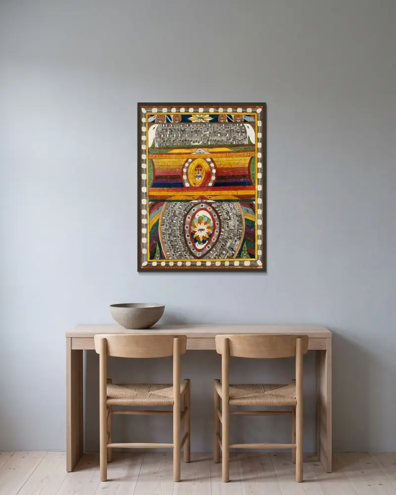 Berno, nr 4, Adolf Wölfli w ramie na ścianie