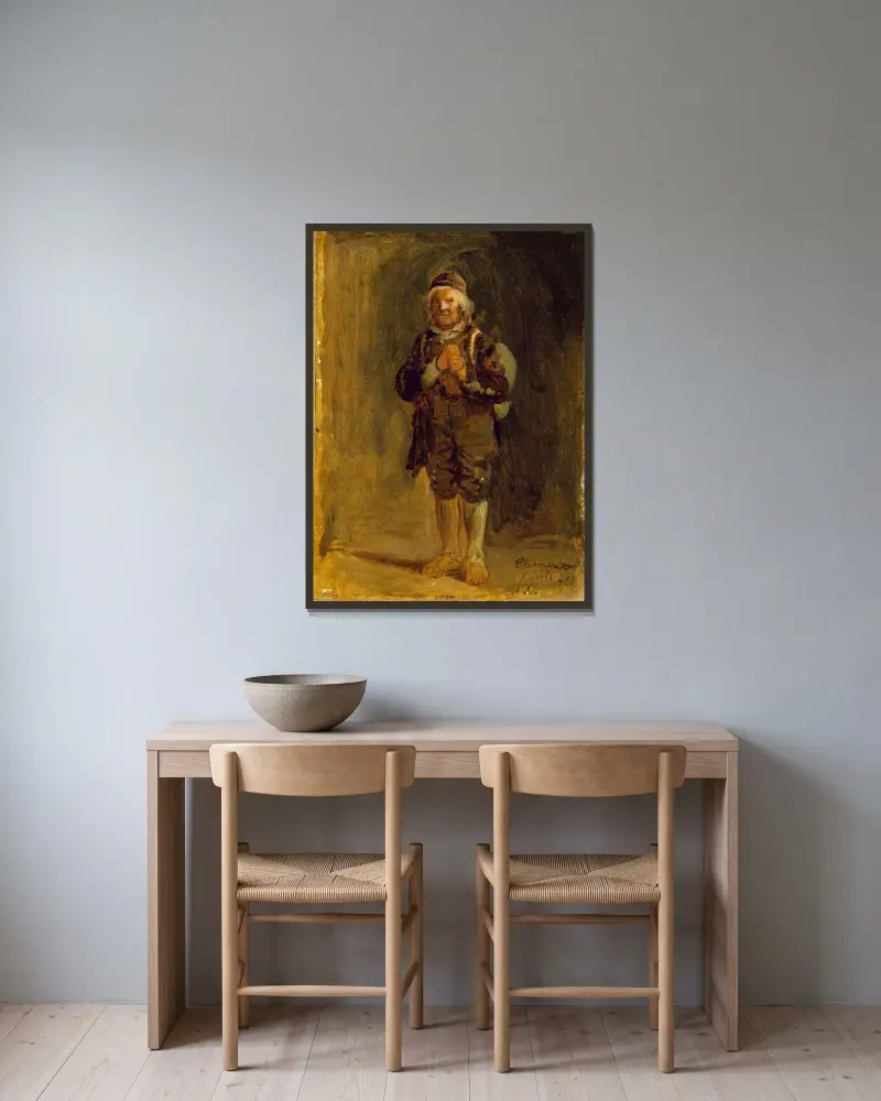 Clement Ringnæs z Sigdal, Adolph Tidemand w ramie na ścianie