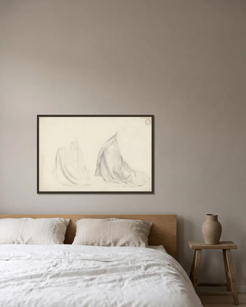 Gewehrstudien von Adolph Tidemand gerahmt an einer Wand