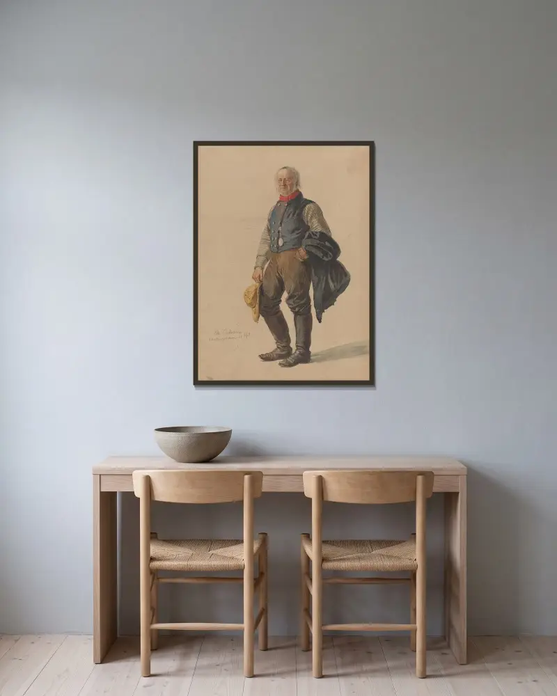 Ole Endresen, Nevlunghavn av Adolph Tidemand inramad på en vägg